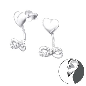 Cercei din argint Infinity Love model DiAmanti DIA31599 (Argint 925‰ 1,25 g.)